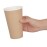 Fiesta Recyclable Single Wall Takeaway Coffee Cups Kraft 455ml / 16oz (50 Pack)