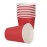 Fiesta Recyclable Single Wall Takeaway Coffee Cups Red 340ml / 12oz (1000 Pack)