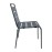 Bolero Amalfi Slatted Steel Side Chairs Grey (4 Pack)