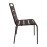 Bolero Amalfi Slatted Steel Side Chairs Black (4 Pack)