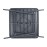 Bolero Amalfi Slatted Square Steel Folding Table Grey 700mm