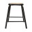 Bolero Cantina Low Stools with Wooden Seat Pad Black (4 Pack)