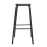 Bolero Cantina High Stools with Wooden Seat Pad Black (4 Pack)
