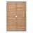 Bolero Acacia Wood and Steel Rectangular Table 1200mm