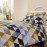 Essentials Geo Duvet Cover Open Olive Single