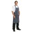 Whites Butchers Stripe Pocket Bib Apron Blue/White