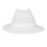 Trilby Hat with Net Snood White L