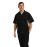 Chef Works Unisex Contrast Shirt Black & Grey 2XL