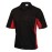 Chef Works Unisex Contrast Shirt Black & Red L