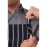 Chef Works Premium Butchers Stripe Bib Apron Blue/White