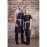 Southside Denim Cross-Back Bib Apron Black
