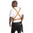 Southside Denim Cross-Back Bib Apron Blue