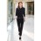 Brook Taverner Anna Womens Long Sleeve Polo Shirt Black Size 2XL