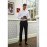 Brook Taverner Mens Long Leg Mars Black Waiting Trousers Size 28