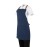Southside Denim Short Cross-Back Bib Apron Blue