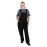 Southside Cotton Canvas Bib & Brace Dungarees Black L