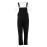 Southside Cotton Canvas Bib & Brace Dungarees Black L