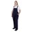 Southside Cotton Canvas Bib & Brace Dungarees Navy Blue L
