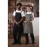 Southside Linen Blend Bib Apron Black