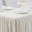 Table Top Cream Cover & Skirting - Plissé Style