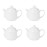 Olympia Athena Beverage Pots 430ml (4 Pack)