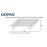 Gopak Contour Stacking Bench Blue 6ft