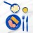 Olympia Kristallon Polypropylene Forks Blue (12 Pack)