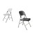 Bolero Foldaway Utility Chairs Black (2 Pack)