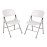 Bolero Foldaway Utility Chairs White (2 Pack)