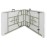 Bolero Rectangular Centre Folding Table White 8ft (Single)
