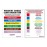 Hygiplas High Density 6-Piece Chopping Board Set with Rack 455x305x12mm