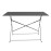 Bolero Perth Black Pavement Style Folding Table Rectangular 1100x700mm