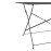 Bolero Perth Black Pavement Style Folding Table Rectangular 1100x700mm