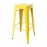Bolero Bistro Yellow Steel High Stool (4 Pack)