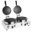 Buffalo Double Round Belgian Waffle Maker