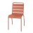 Bolero Amalfi Slatted Steel Side Chairs Terracotta (4 Pack)
