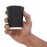 Fiesta Recyclable Coffee Cups Ripple Wall Black 225ml / 8oz (25 Pack)