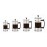 Elia Cafetiere 6-Cup Brushed Aluminium 800ml