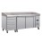 Polar U-Series Double Door Pizza Counter with Granite Top and Dough Drawers 290Ltr
