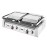 Buffalo Double Contact Grill Flat Base Ribbed Top Plate