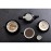 Olympia Cafe Cappuccino Cups Black 340ml (12 Pack)