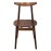 Fameg Walnut Cowhorn Side Chair (2 Pack)