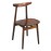Fameg Walnut Cowhorn Side Chair (2 Pack)