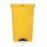 Rubbermaid Slim Jim Front Step-On Pedal Bin Yellow 68Ltr