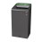 Rubbermaid Configure Recycling Bin with Mixed Recycling Label Green 87Ltr