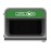 Rubbermaid Configure Recycling Bin with Mixed Recycling Label Green 125Ltr