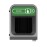 Rubbermaid Configure Recycling Bin with Glass Recycling Label Green 57Ltr