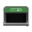 Rubbermaid Configure Recycling Bin with Glass Recycling Label Green 125Ltr