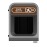 Rubbermaid Configure Recycling Bin with Food Waste Label Brown 57Ltr