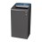 Rubbermaid Configure Recycling Bin with Paper Recycling Label Blue 87Ltr